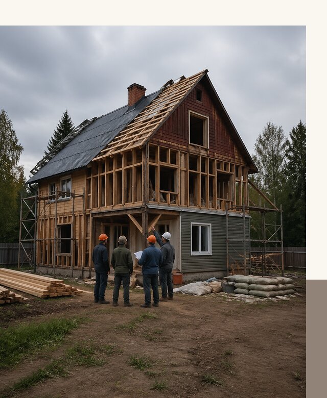 Реконструкция дачного дома в Перми под ключ с проектом