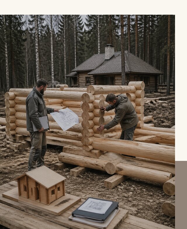 Проектирование и строительство домов из бревна в Перми